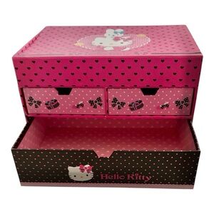 Hello Kitty Vintage Pink Jewellery Box and or Office Organizer🎀😻